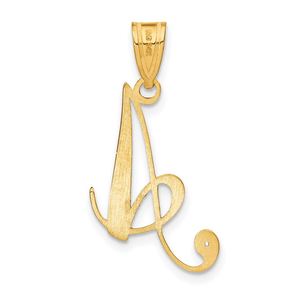 Script Letter with Diamond Pendants