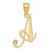 Script Letter with Diamond Pendants