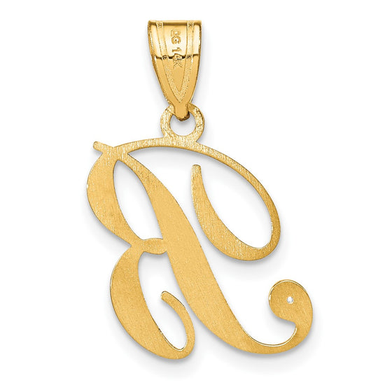 Script Letter with Diamond Pendants