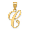 Script Letter with Diamond Pendants