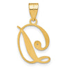 Script Letter with Diamond Pendants
