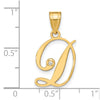Script Letter with Diamond Pendants