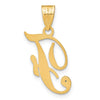 Script Letter with Diamond Pendants