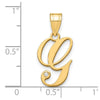 Script Letter with Diamond Pendants
