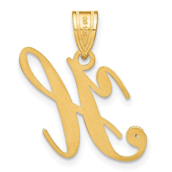 Script Letter with Diamond Pendants