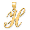 Script Letter with Diamond Pendants