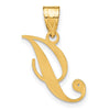 Script Letter with Diamond Pendants