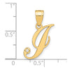 Script Letter with Diamond Pendants