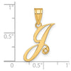 Script Letter with Diamond Pendants