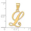 Script Letter with Diamond Pendants