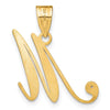 Script Letter with Diamond Pendants