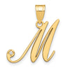 Script Letter with Diamond Pendants