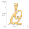Script Letter with Diamond Pendants
