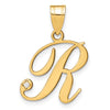 Script Letter with Diamond Pendants