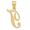 Script Letter with Diamond Pendants