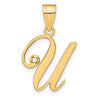 Script Letter with Diamond Pendants