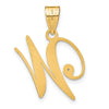 Script Letter with Diamond Pendants