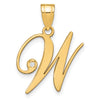 Script Letter with Diamond Pendants
