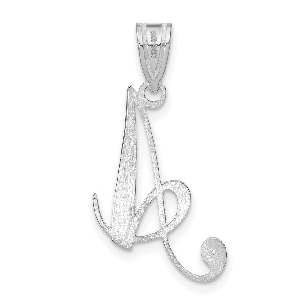 Script Letter with Diamond Pendants