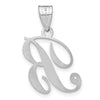 Script Letter with Diamond Pendants
