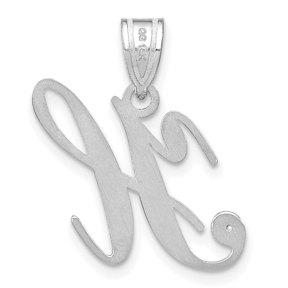 Script Letter with Diamond Pendants