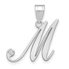 Script Letter with Diamond Pendants