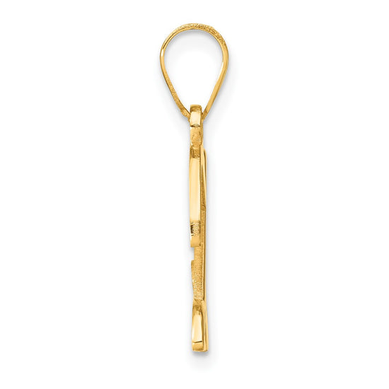 Script Letter with Diamond Pendants