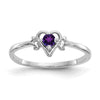 Birthstone Heart Ring