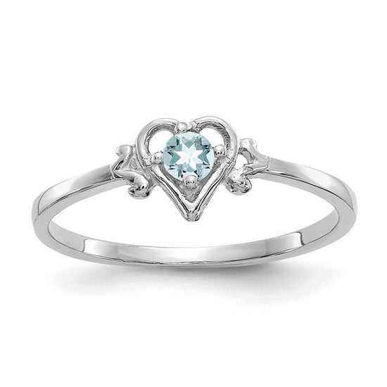 Birthstone Heart Ring