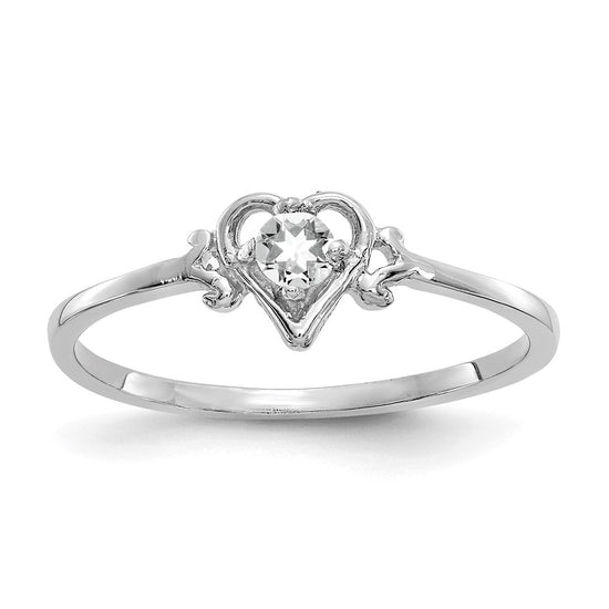 Birthstone Heart Ring