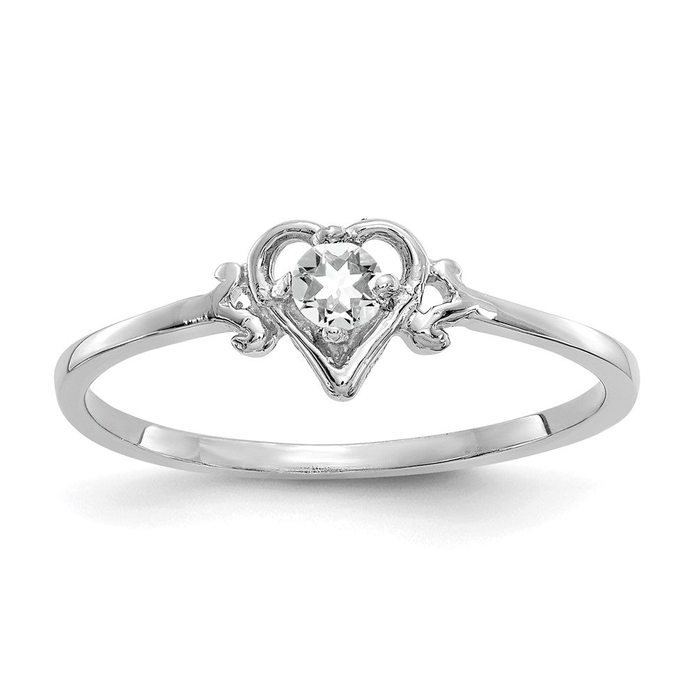 Birthstone Heart Ring