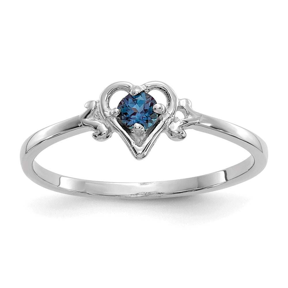 Birthstone Heart Ring