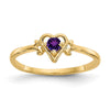 Birthstone Heart Ring