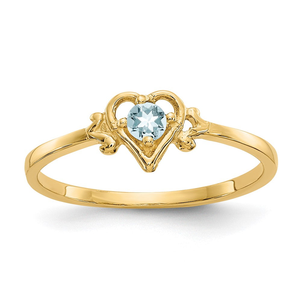 Birthstone Heart Ring
