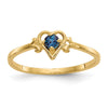 Birthstone Heart Ring