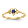 Birthstone Heart Ring