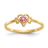 Birthstone Heart Ring