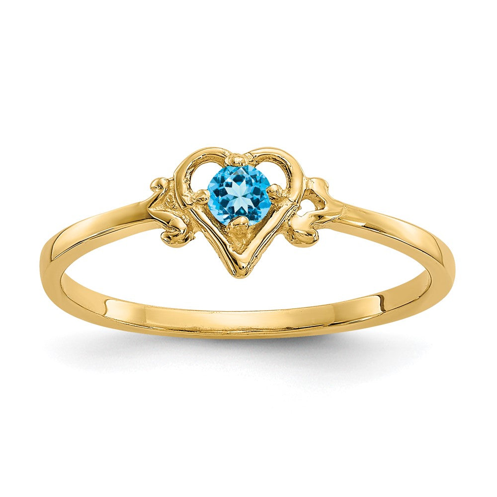 Birthstone Heart Ring
