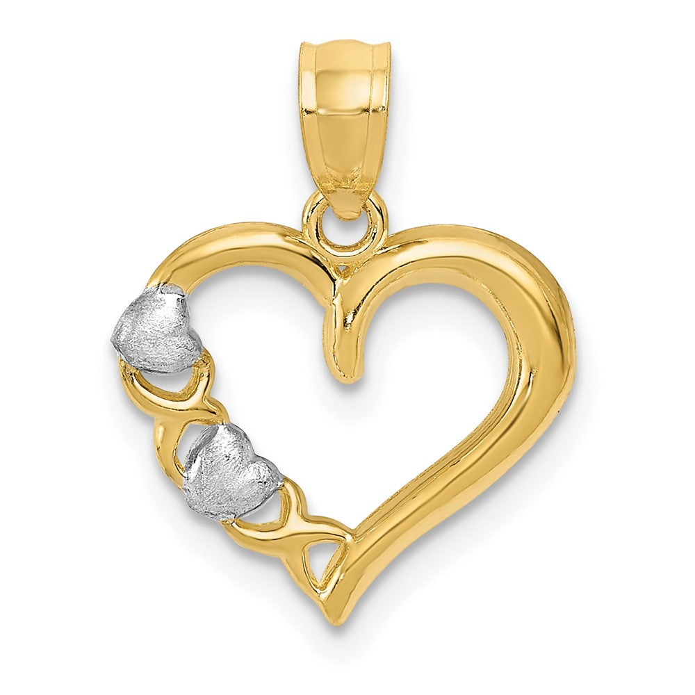 Gold Polished Heart Pendant