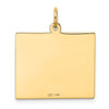 14k Tuesday the First Day Engravable Calendar Pendant