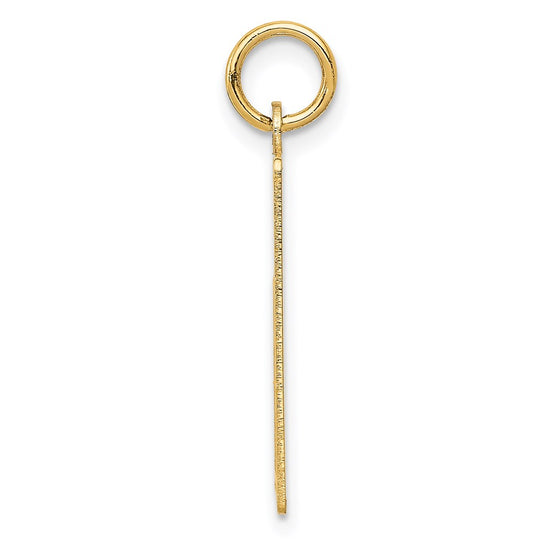 14k Wednesday the First Day Engravable Calendar Pendant