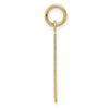 14k Wednesday the First Day Engravable Calendar Pendant