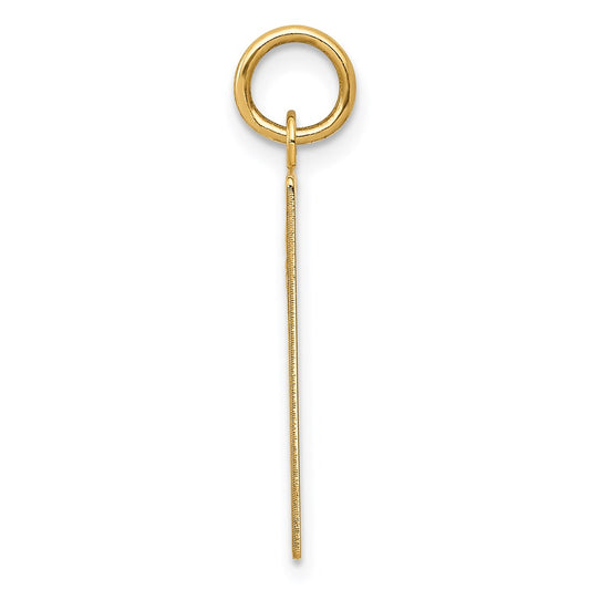 14k Thursday the First Day Engravable Calendar Pendant