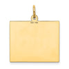 14k Thursday the First Day Engravable Calendar Pendant