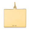 14k Friday the First Day Engravable Calendar Pendant