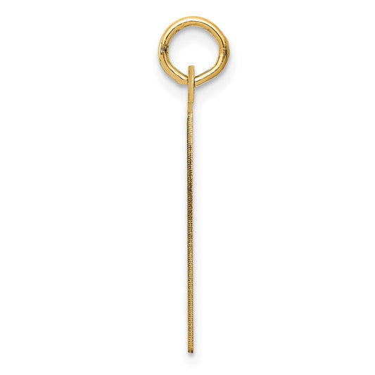 14k Saturday the First Day Engravable Calendar Pendant