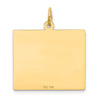 14k Saturday the First Day Engravable Calendar Pendant