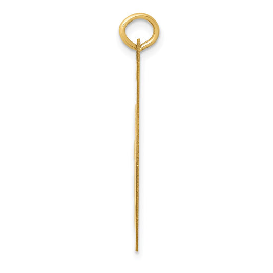 14k Cut-out Smiley Face Charm