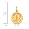 Gold Polished Medical Pendants