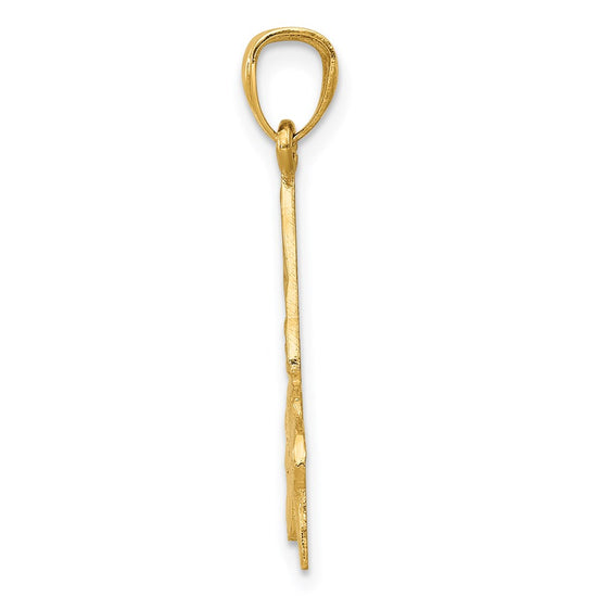 14k Hummingbird Pendant